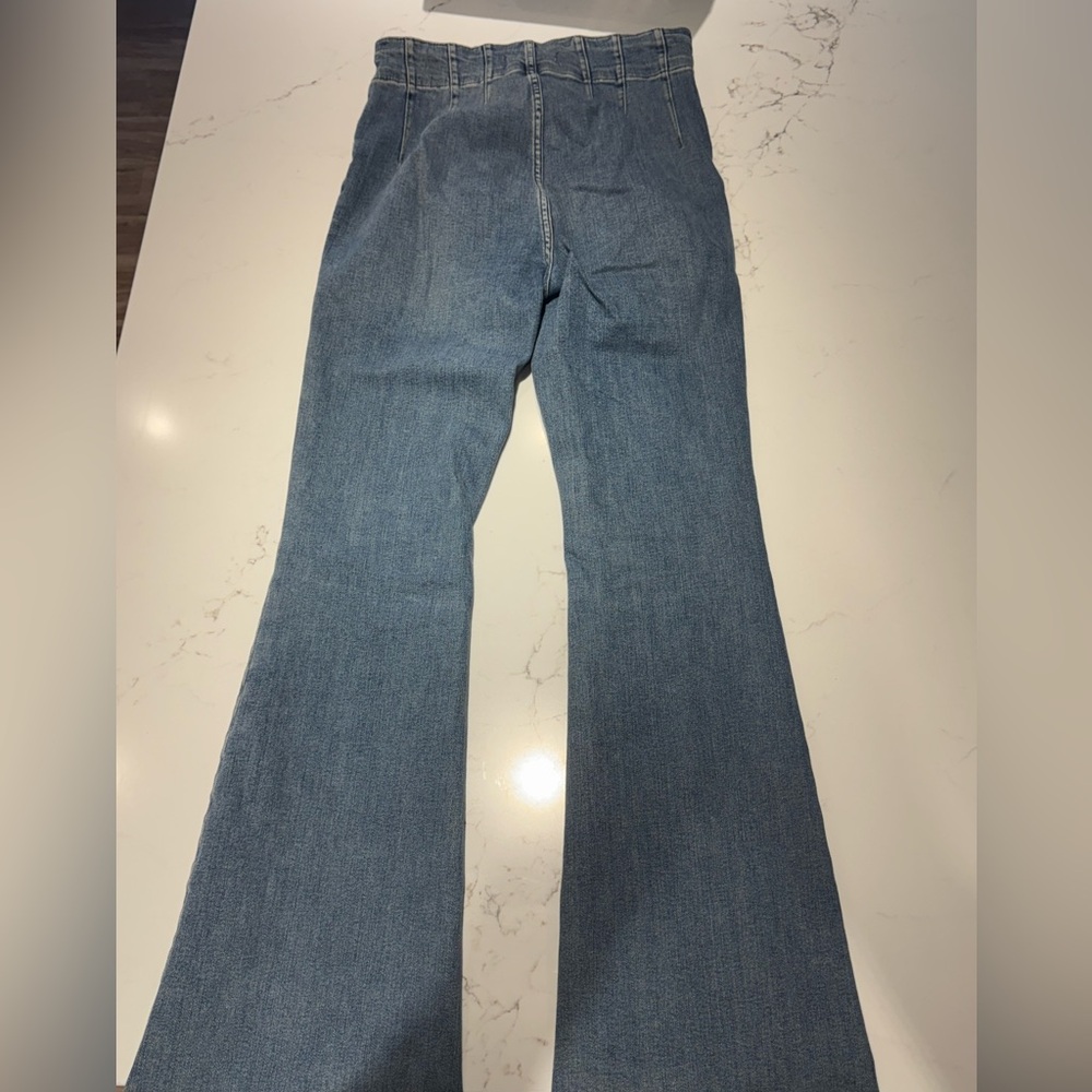 High waisted, free people flare jeans